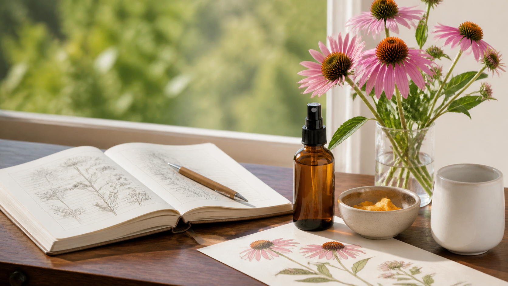 Guida Echinacea Biomed tra botanica e routine