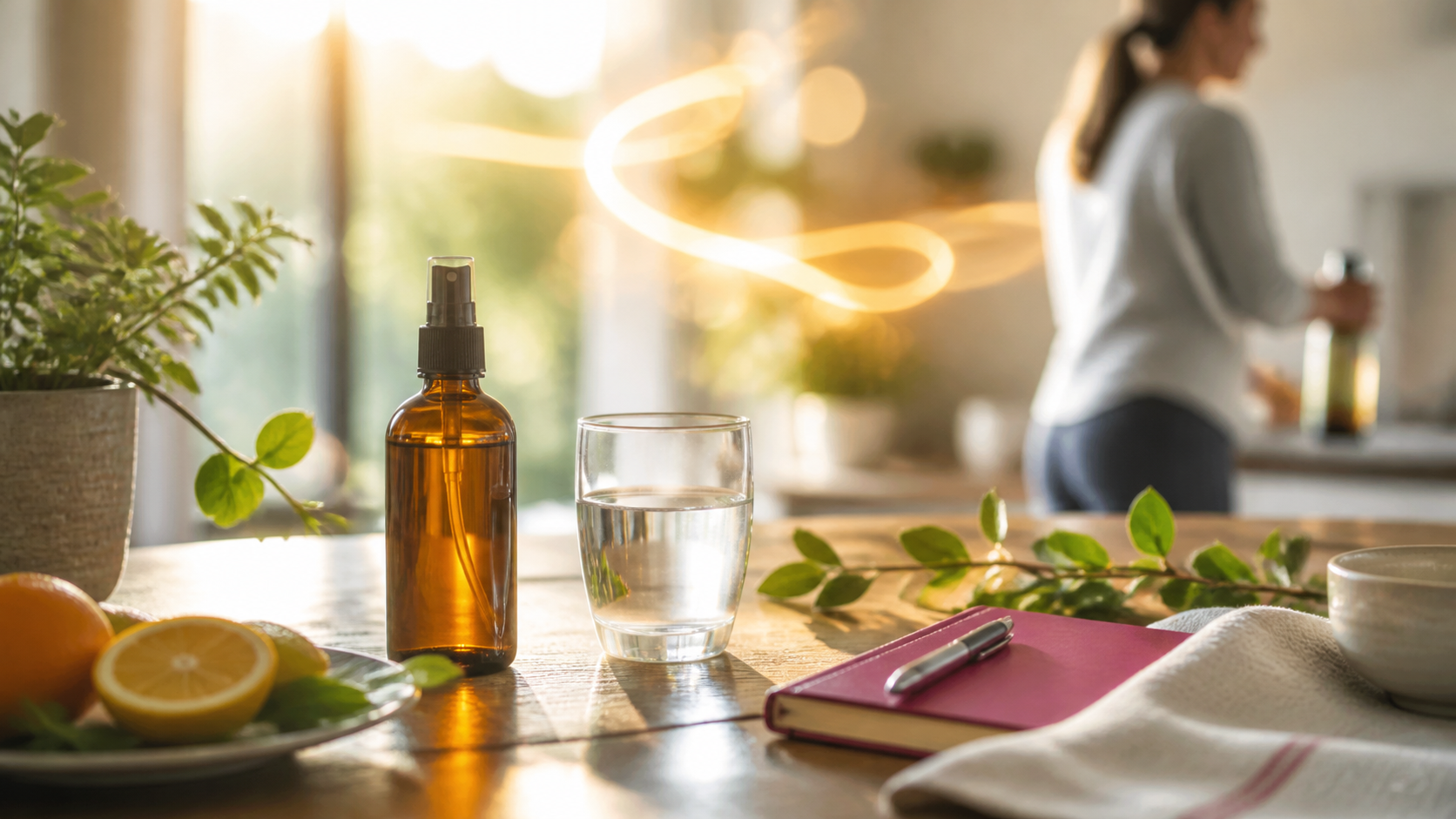 Guida Coenzima Q10 Biomed con routine spray e vitalità quotidiana