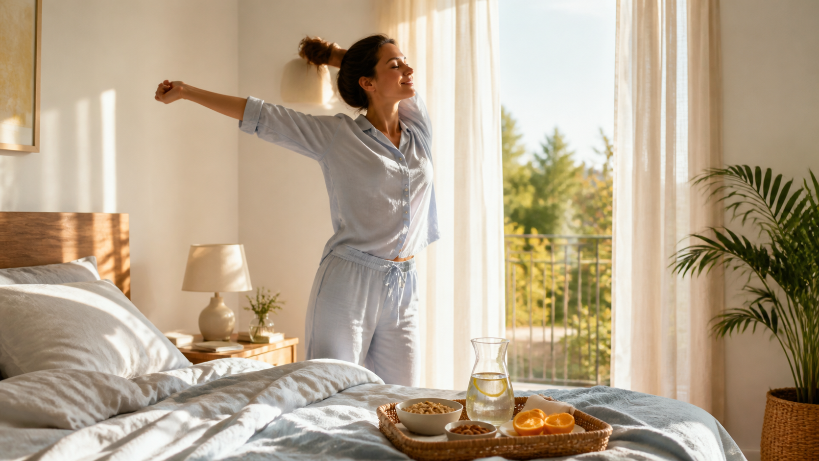 Routine energia quotidiana con abitudini equilibrate