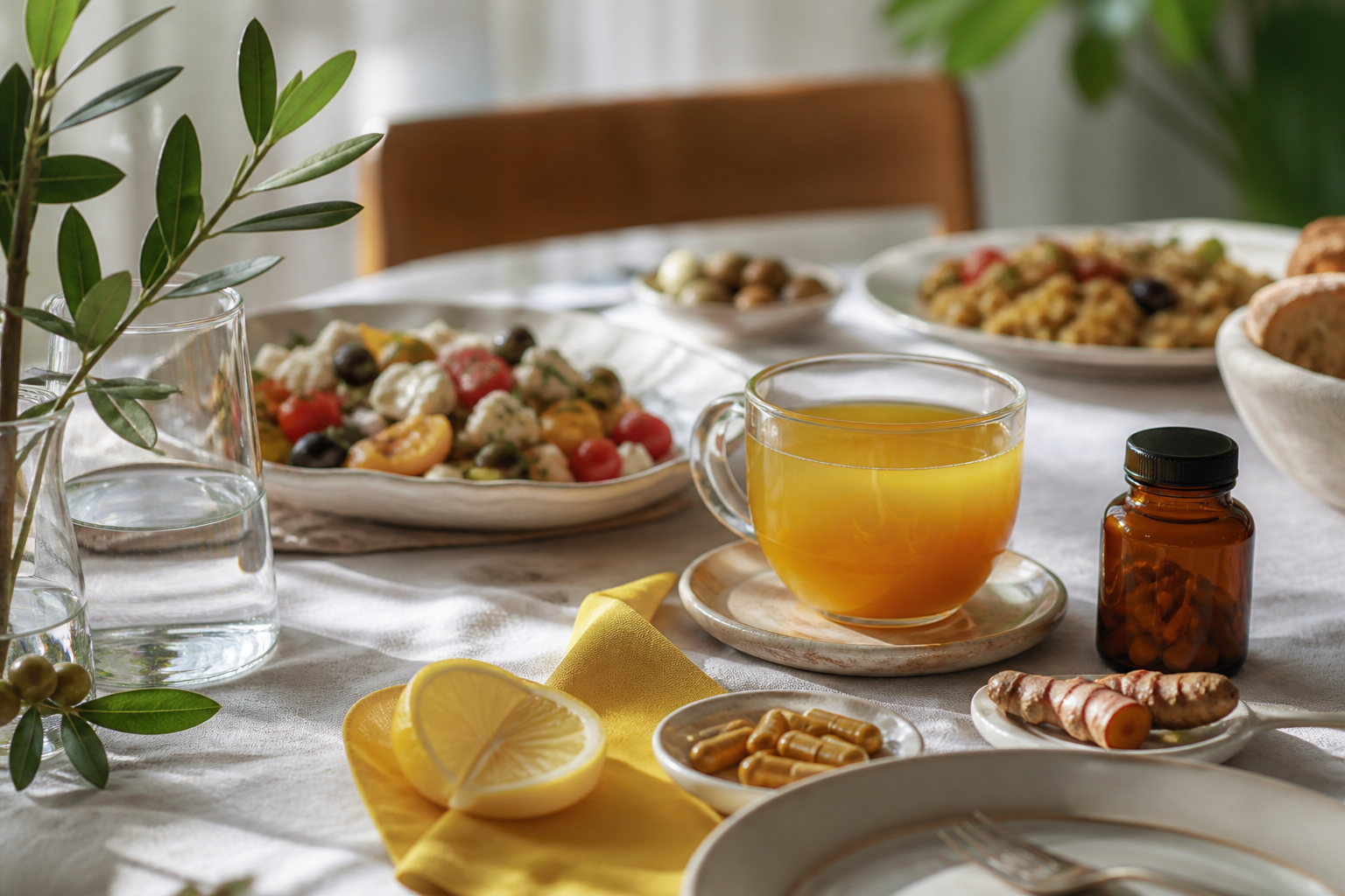 Curcuma Biomed nella routine dopo pasti ricchi