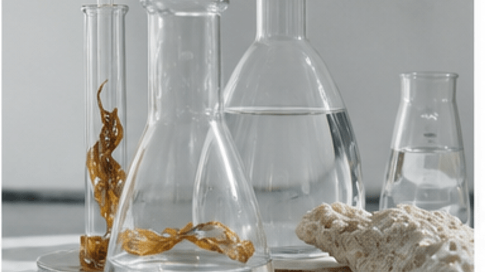 Benessere pelle capelli e ossa con vetro, minerali e luce pulita