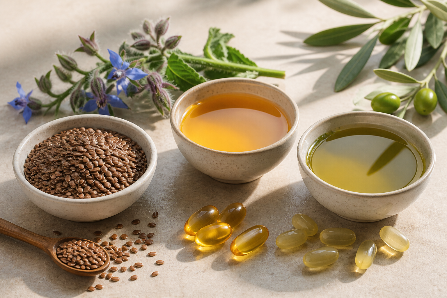 Differenze tra Omega 3, Omega 6 e Omega 9 in una guida visiva