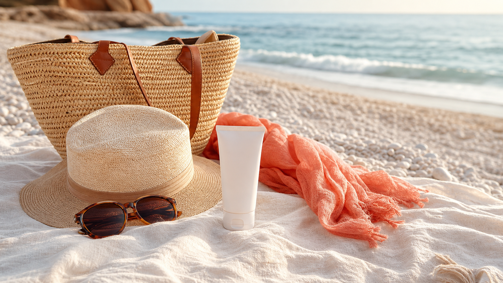 Protezione solare SPF50 per viso e corpo in estate