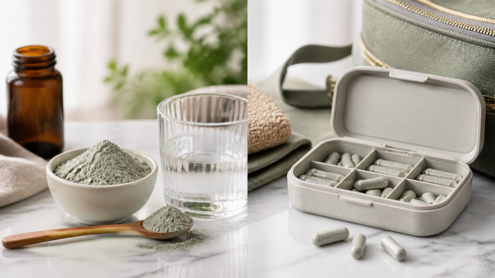 Confronto Zeolite Biomed polvere e capsule