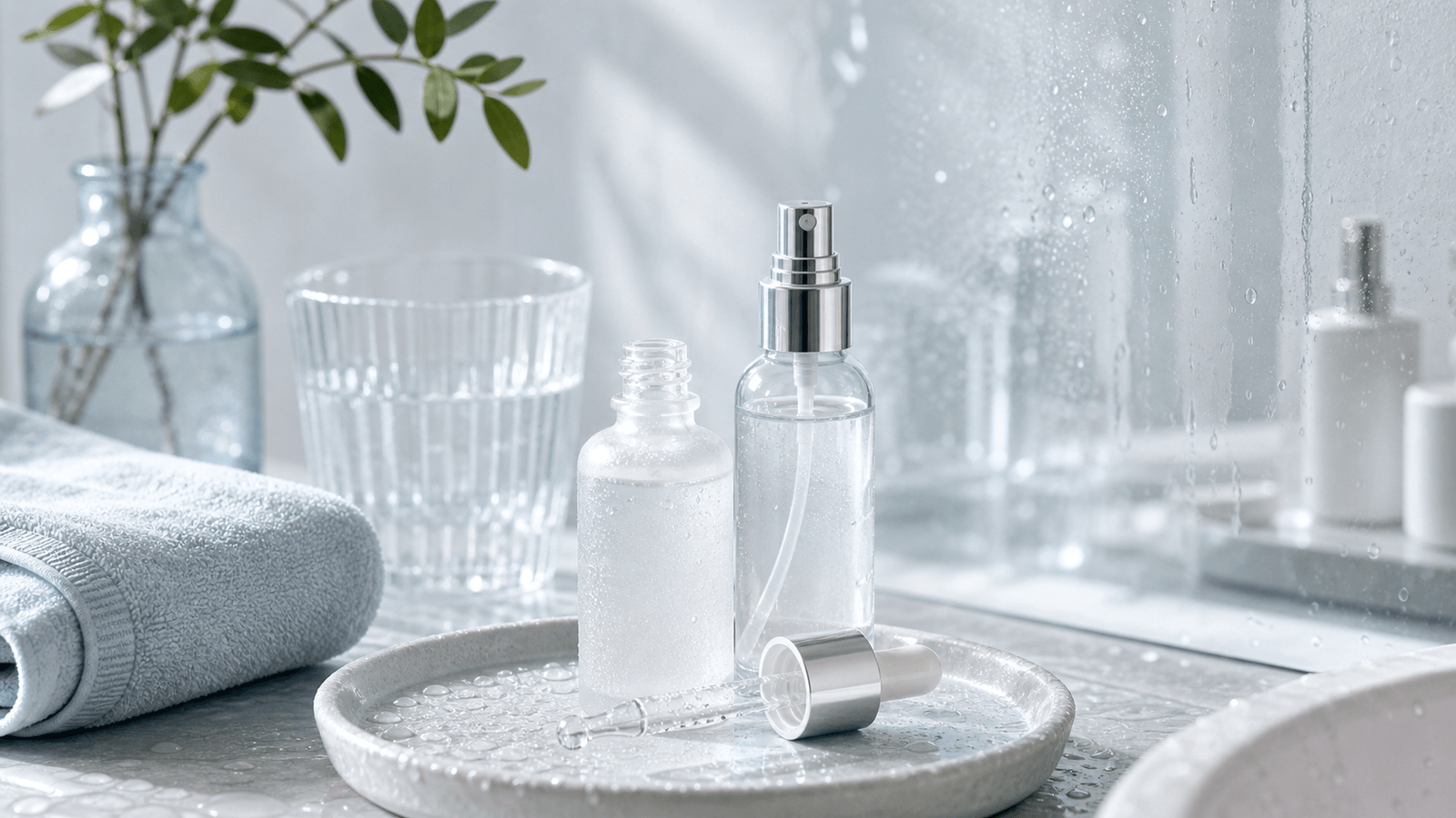Texture siero trasparente su superficie beauty champagne