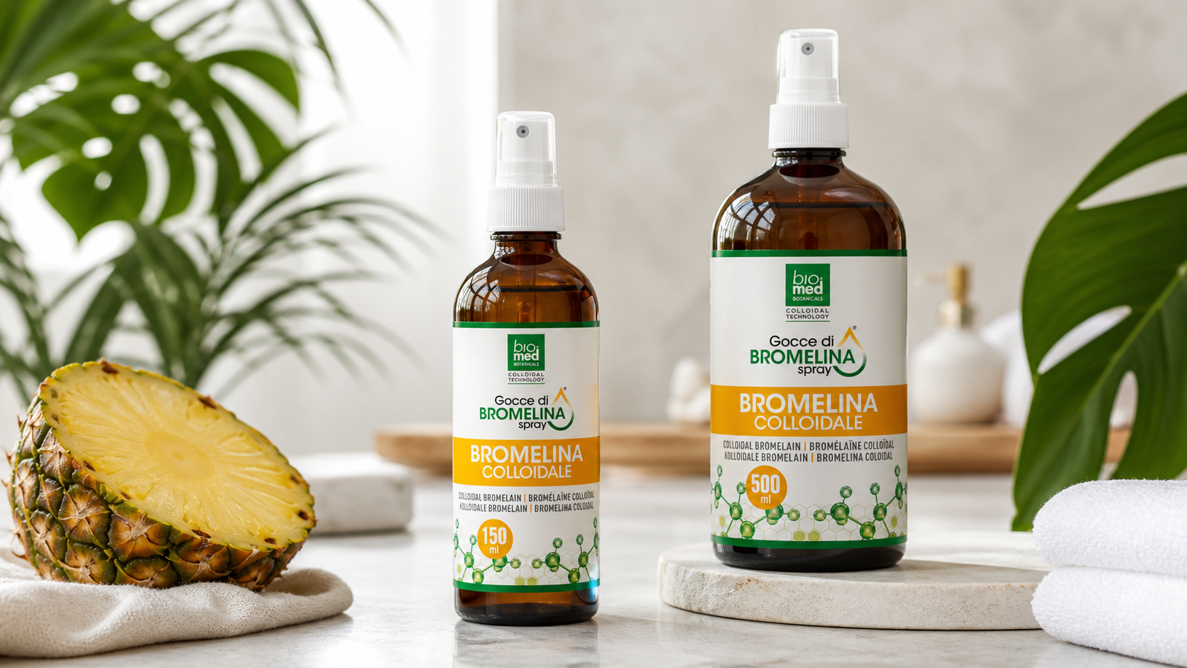 Scelta formato Bromelina Biomed 150 ml o 500 ml