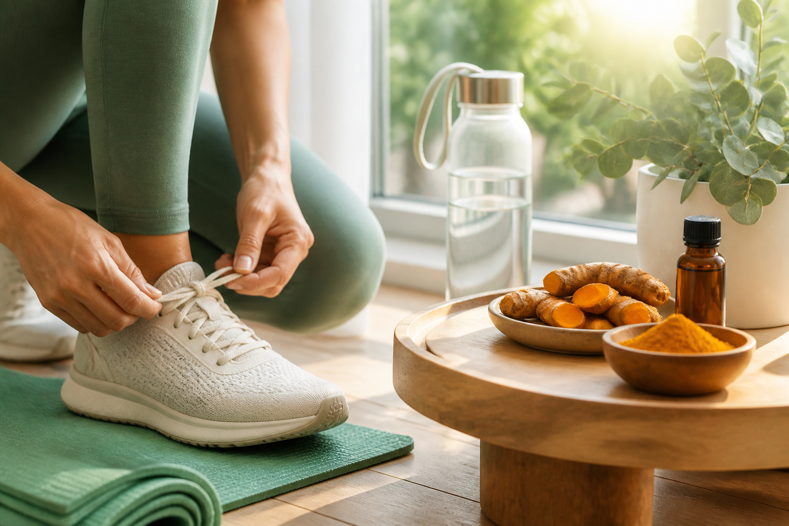 Curcuma Biomed e routine di movimento quotidiano