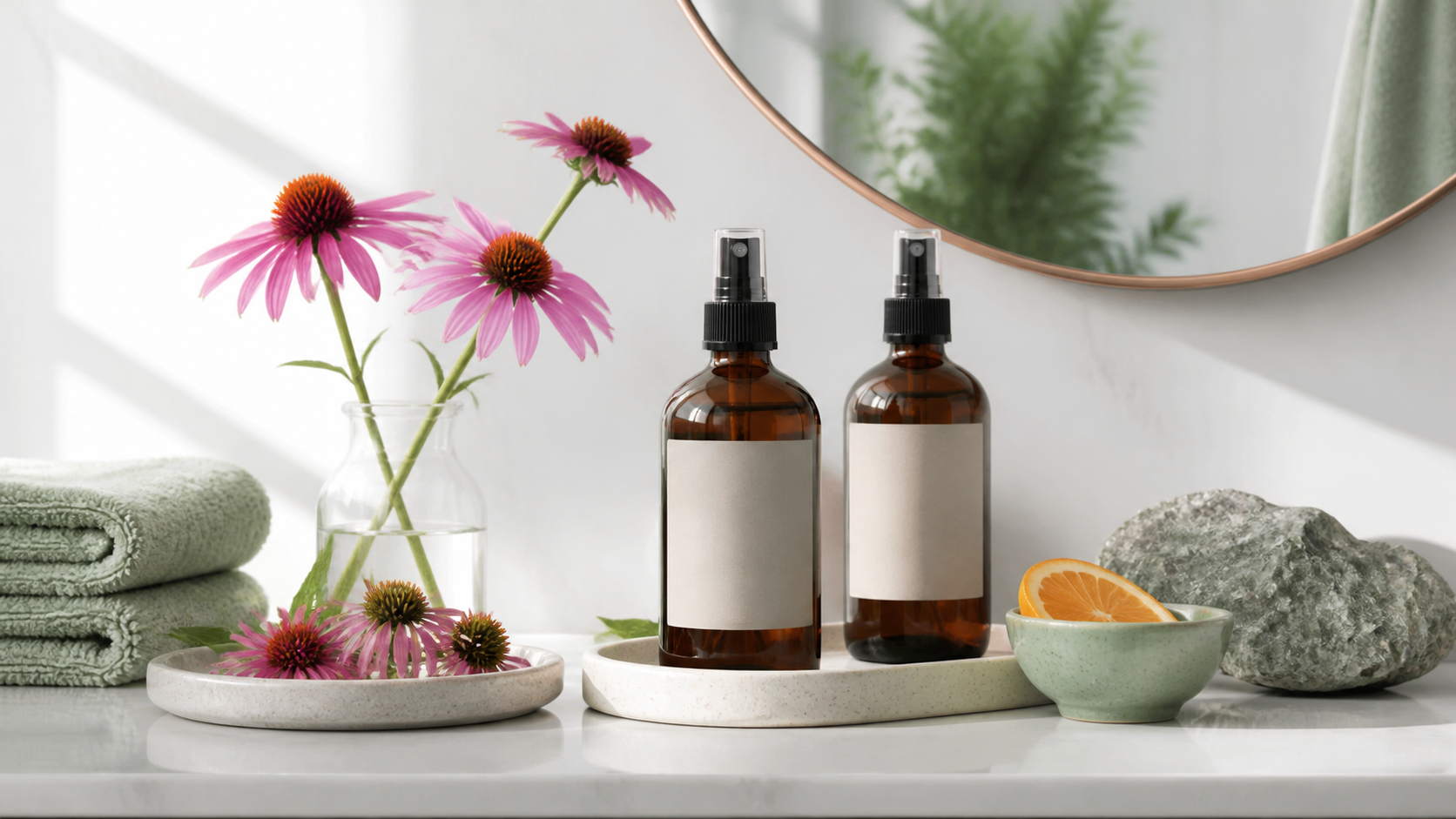 Echinacea e Zinco Biomed in una routine ordinata