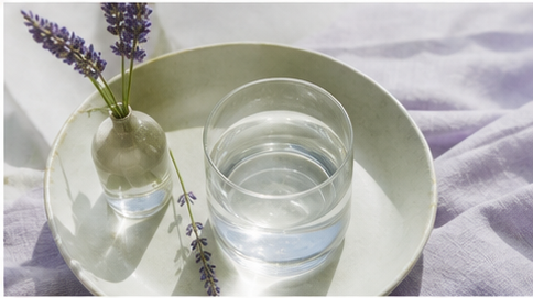 Routine mattutina serena con luce naturale