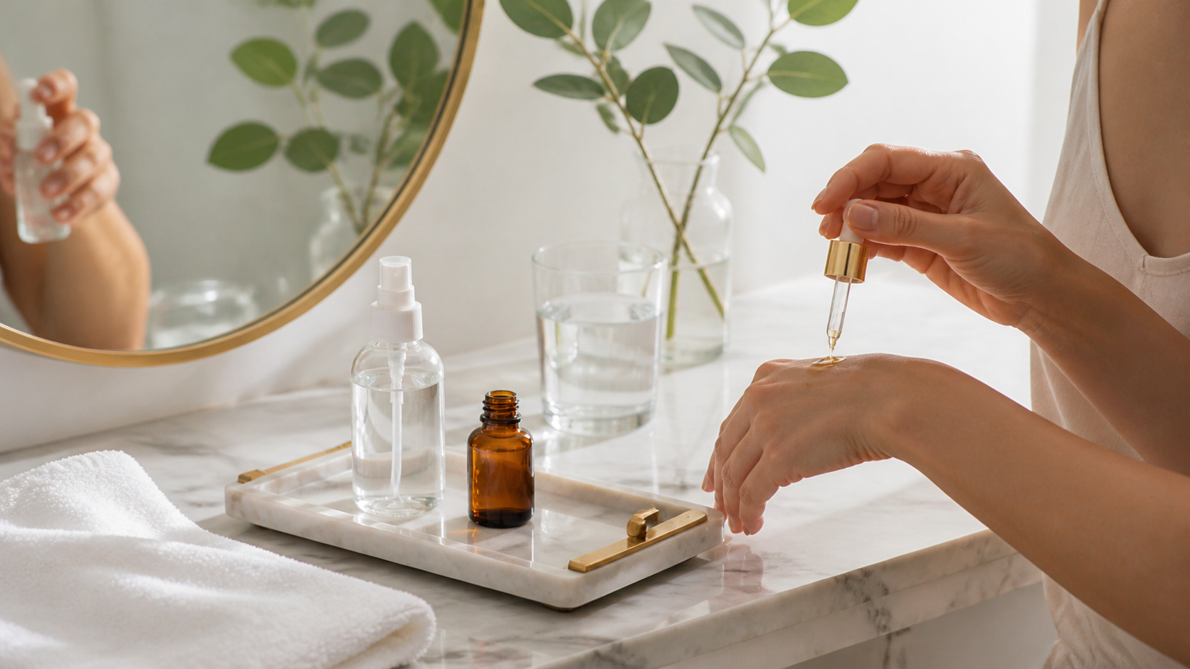 Vitamina E sublinguale e topica in una routine quotidiana