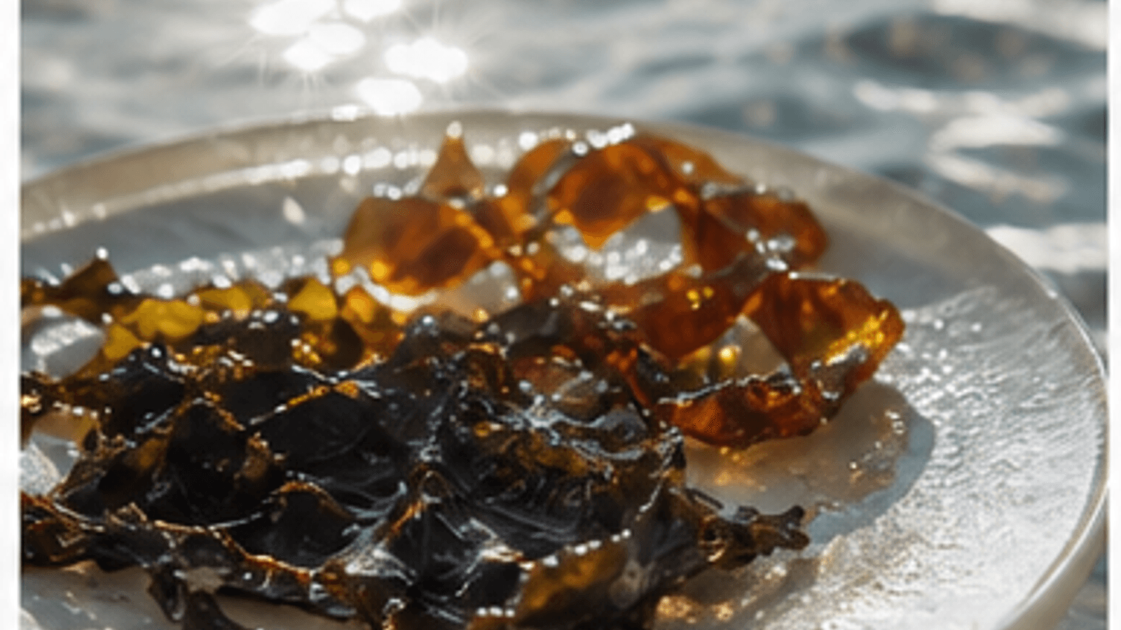 Equilibrio minerale con elementi naturali, acqua e luce