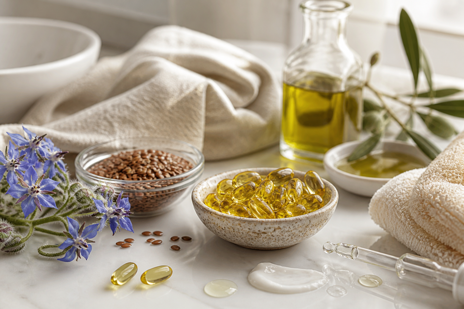 Omega 3-6-9 nella routine beauty per pelle nutrita