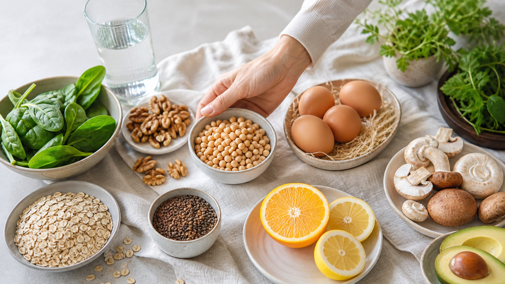 Ingredienti ricchi di vitamine del gruppo B, folati e B12