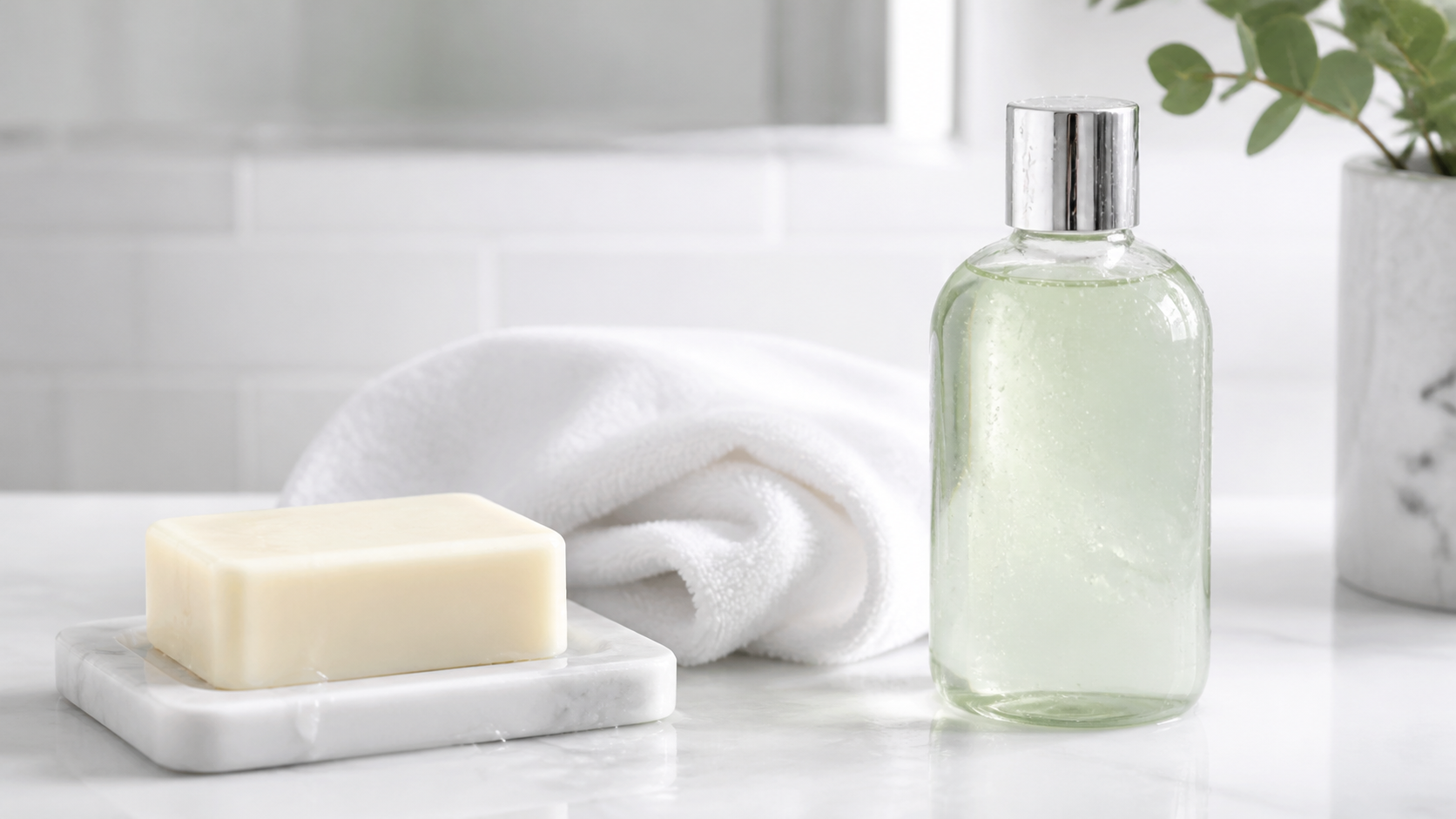 Confronto tra sapone comune e detergente delicato