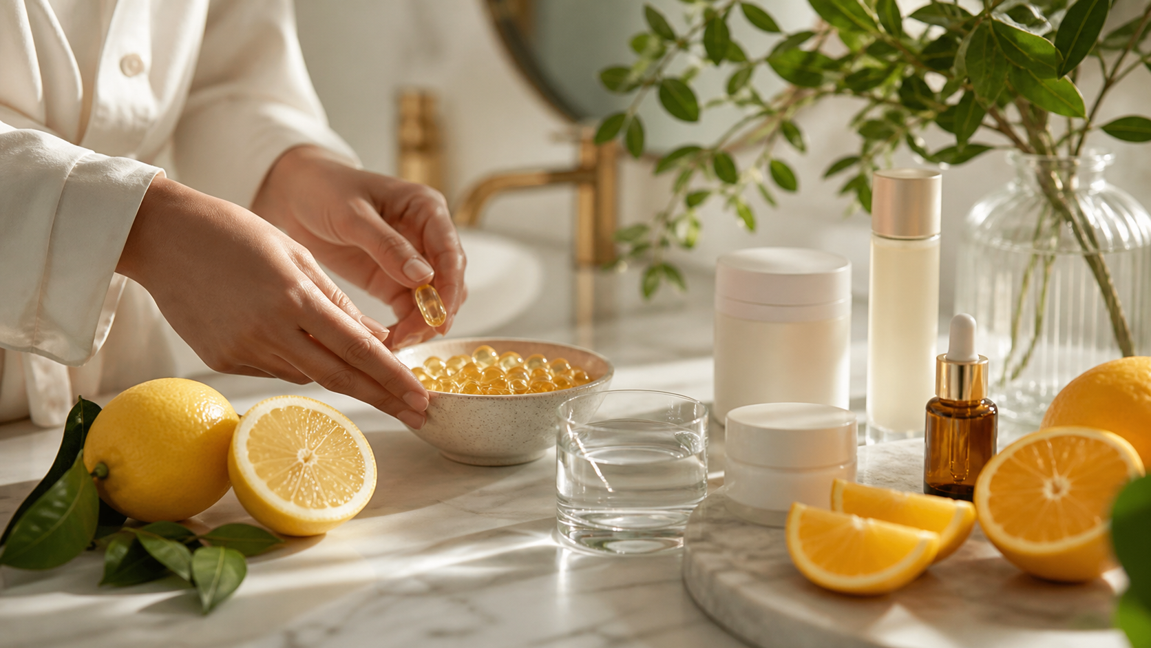Glutatione Vitamina C e Vitamina E nella routine antiossidante