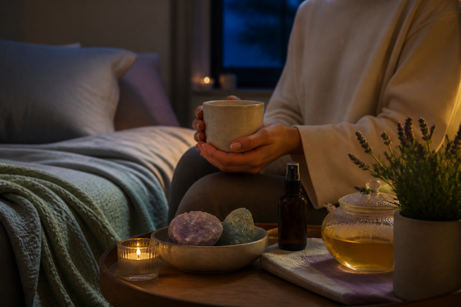 Routine serale con Melatonina e Magnesio Biomed