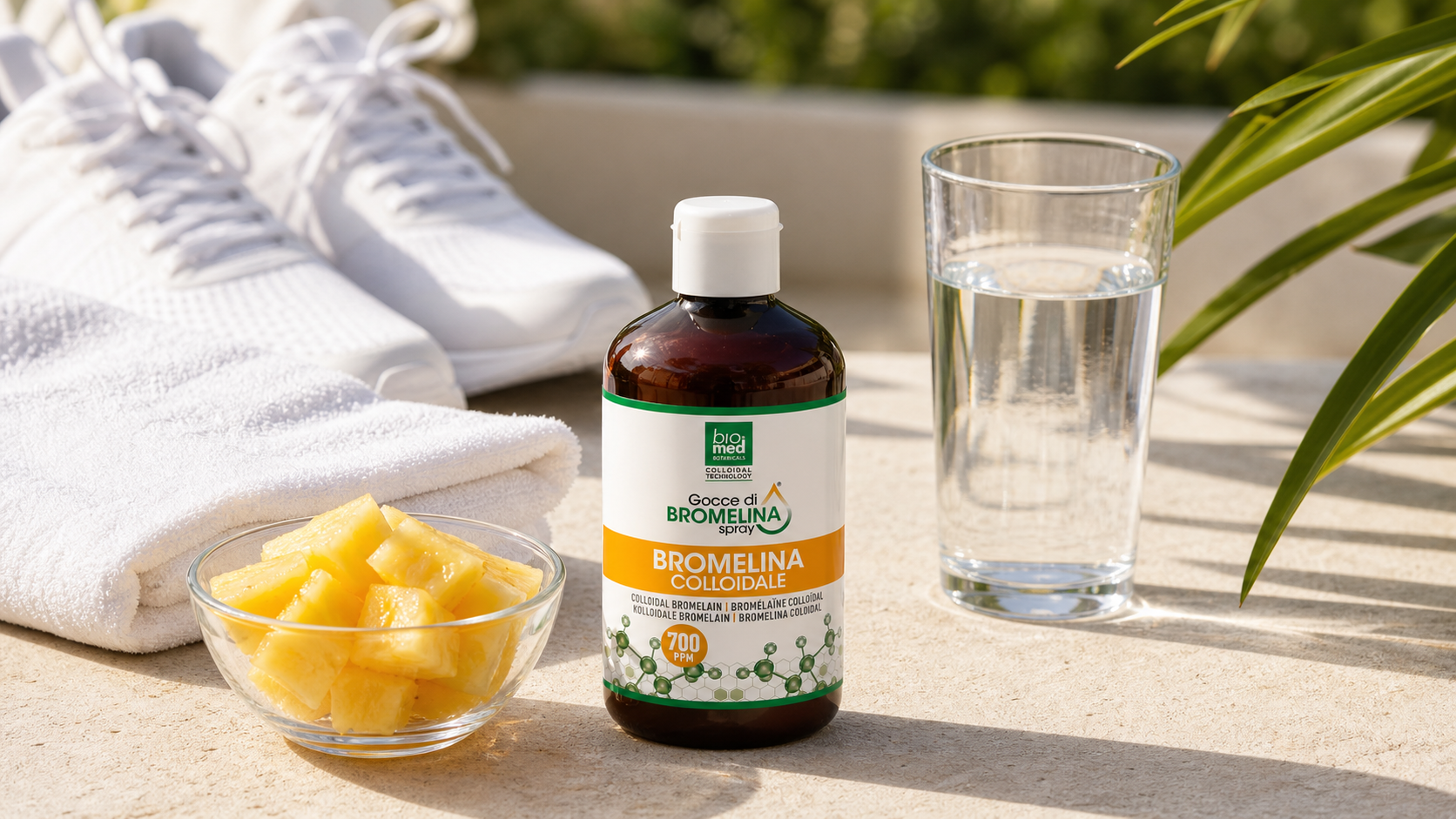 Routine Bromelina Biomed dopo camminata e movimento