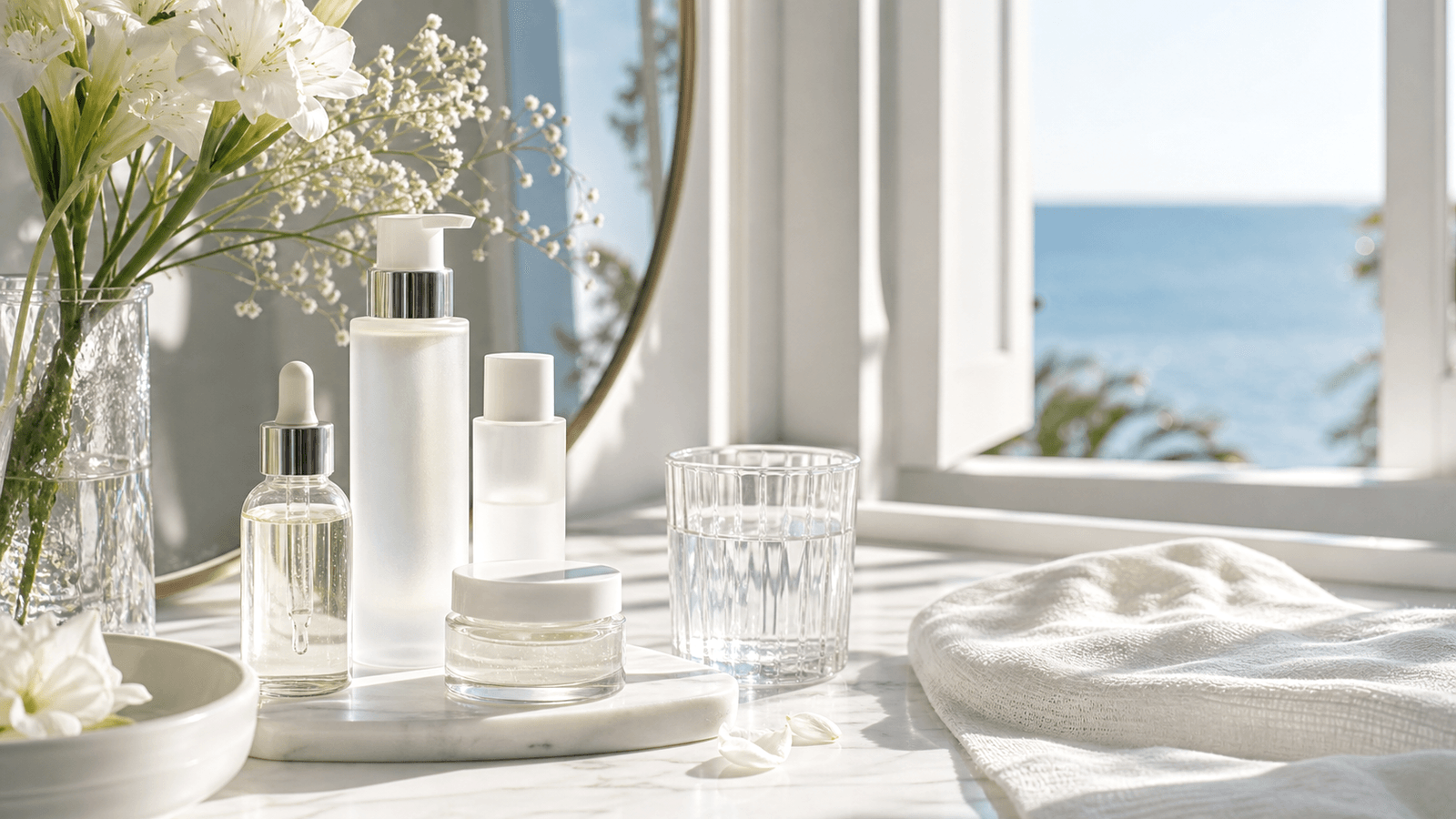 Routine mattutina luminosa per zona occhi e skincare Oro Puro