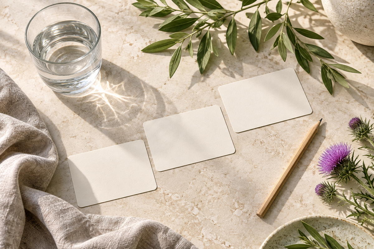Percorso di schede, acqua e dettagli botanici per orientarsi nelle guide Detox Biomed