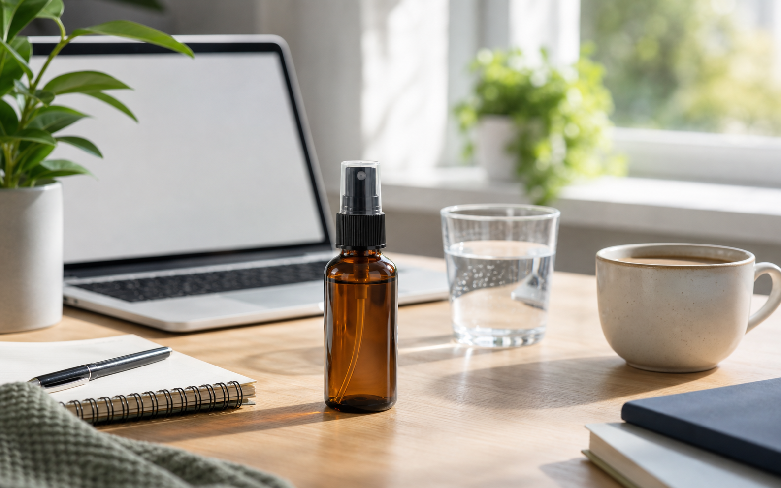 Integratori spray per energia nella routine di lavoro quotidiana
