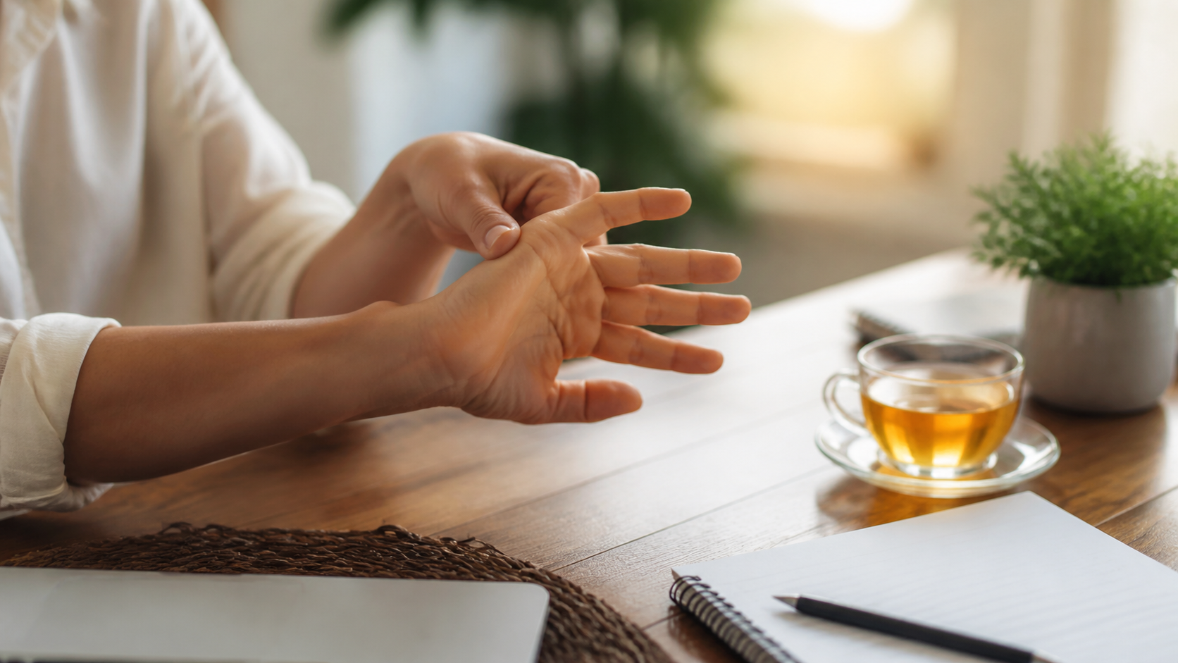Mani e polsi al computer: mini routine per chi lavora tante ore al desk - Benessere articolare Biomed