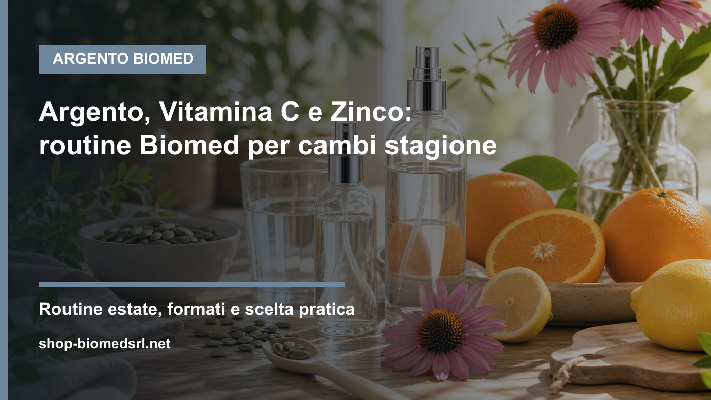 Routine Biomed con Argento, Vitamina C e Zinco per il cambio stagione