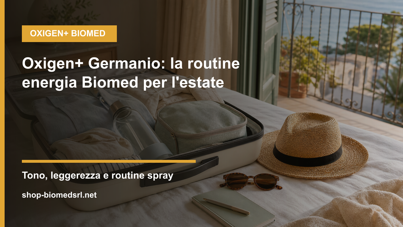 Oxigen+ Germanio Biomed per routine energia durante l'estate