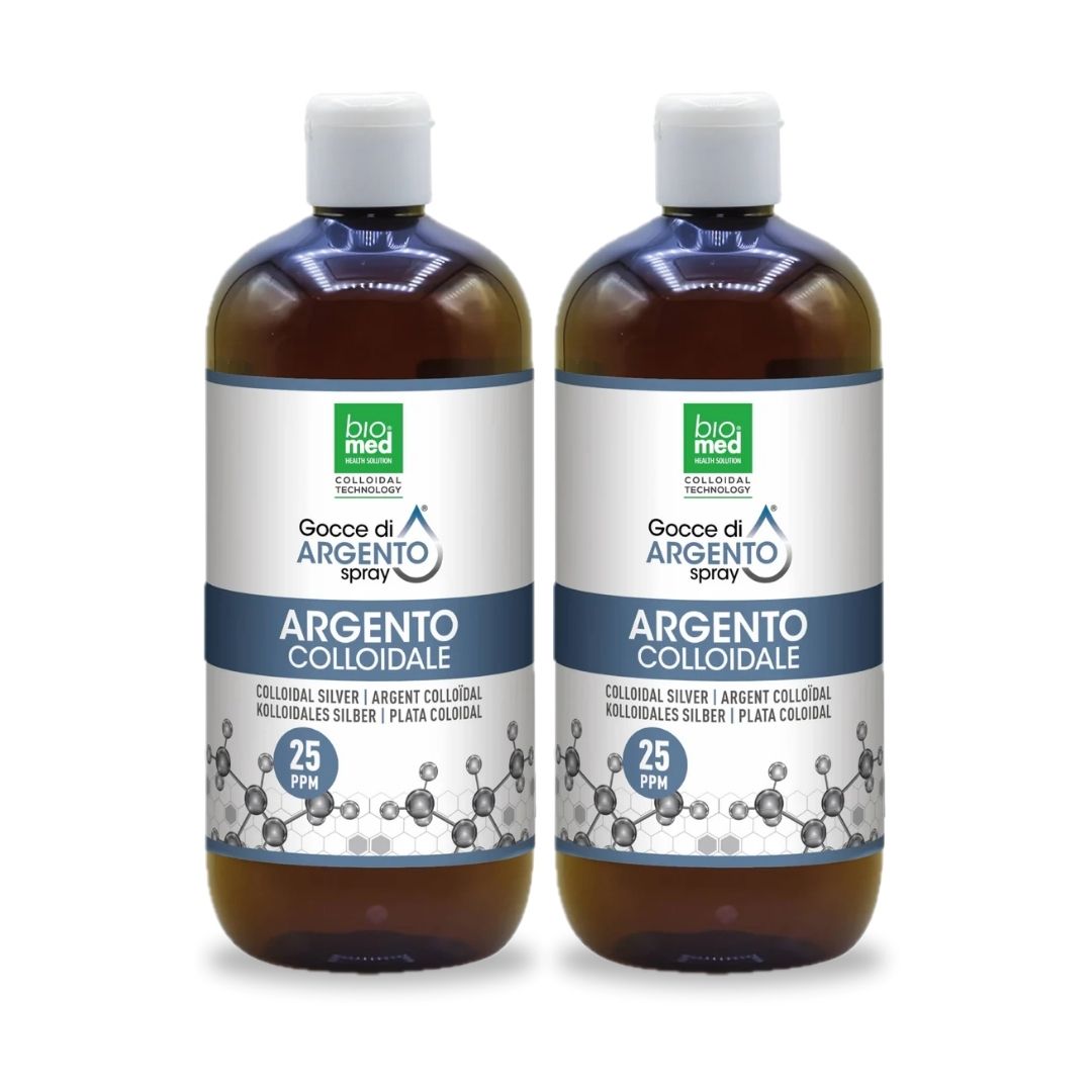 SPRAY SUBLINGUAL DE PLATA COLOIDAL ACTIVA - BIOMED - 500 ml. - 25 ppm