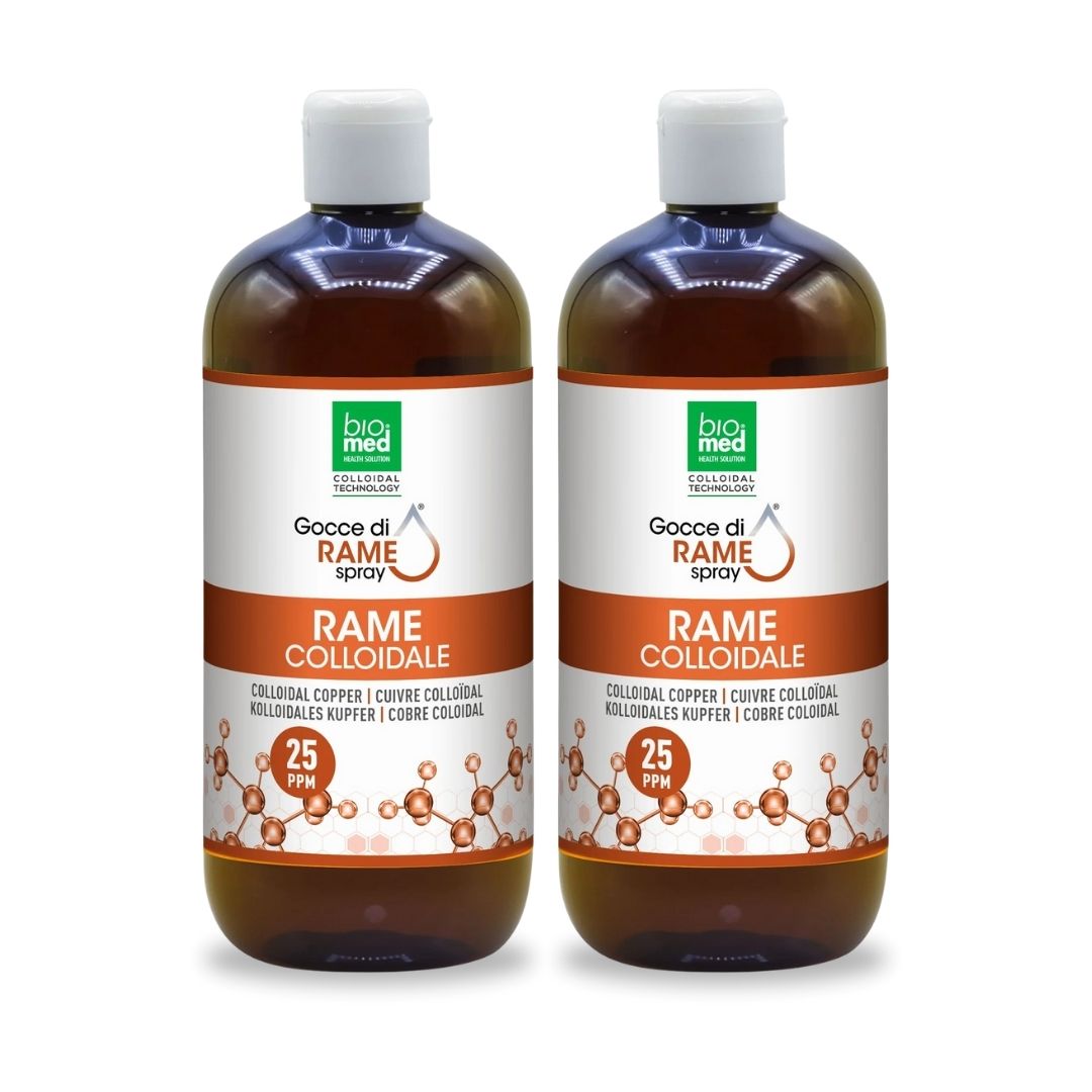 Rame colloidale spray sublinguale 25 ppm - 500 ml - Biomed Colloidali - Sito Ufficiale - Acquista quì i tuoi colloidali Spray