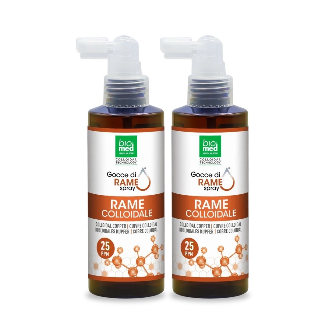 COLLOIDAL COPPER SPRAY ULTRA CONCENTRATE ACTIVE BIOMED - 150 ml. - 25 ppm