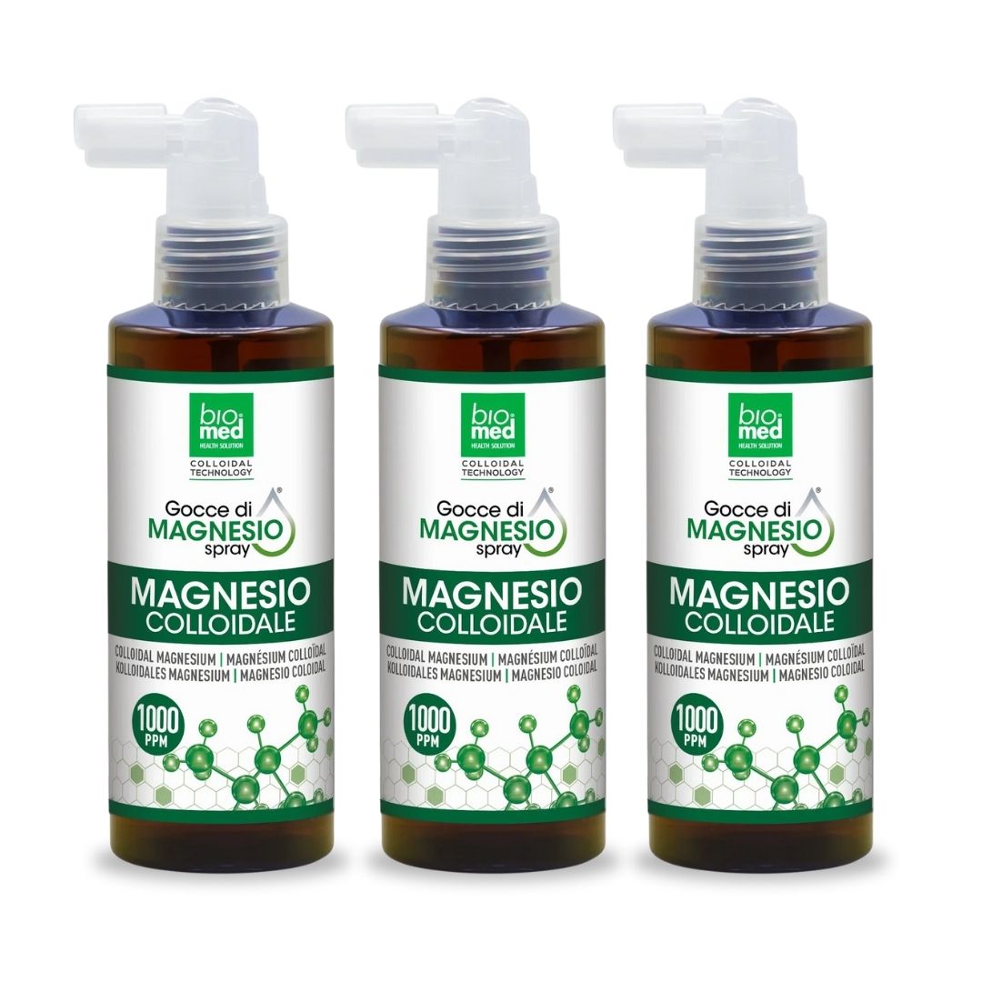 COLLOIDAL MAGNESIUM ACTIVE SUBLINGUAL SPRAY BIOMED - 150 ml. - 1100 ppm