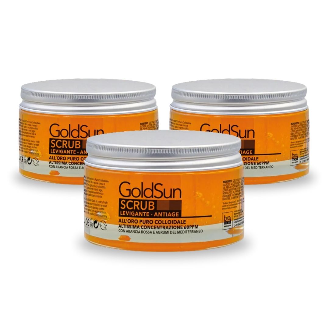 GOLDSUN SCRUB LEVIGANTE ALL'ORO PURO - ANTICELLULITE, ANTI-AGE 200ml