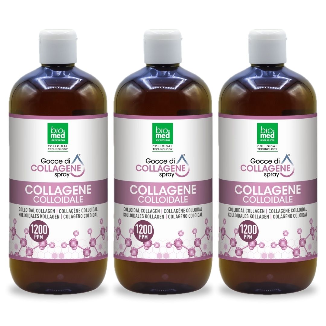 Collagene colloidale spray sublinguale 1200 ppm - 500 ml - Biomed Colloidali - Sito Ufficiale - Acquista quì i tuoi colloidali Spray
