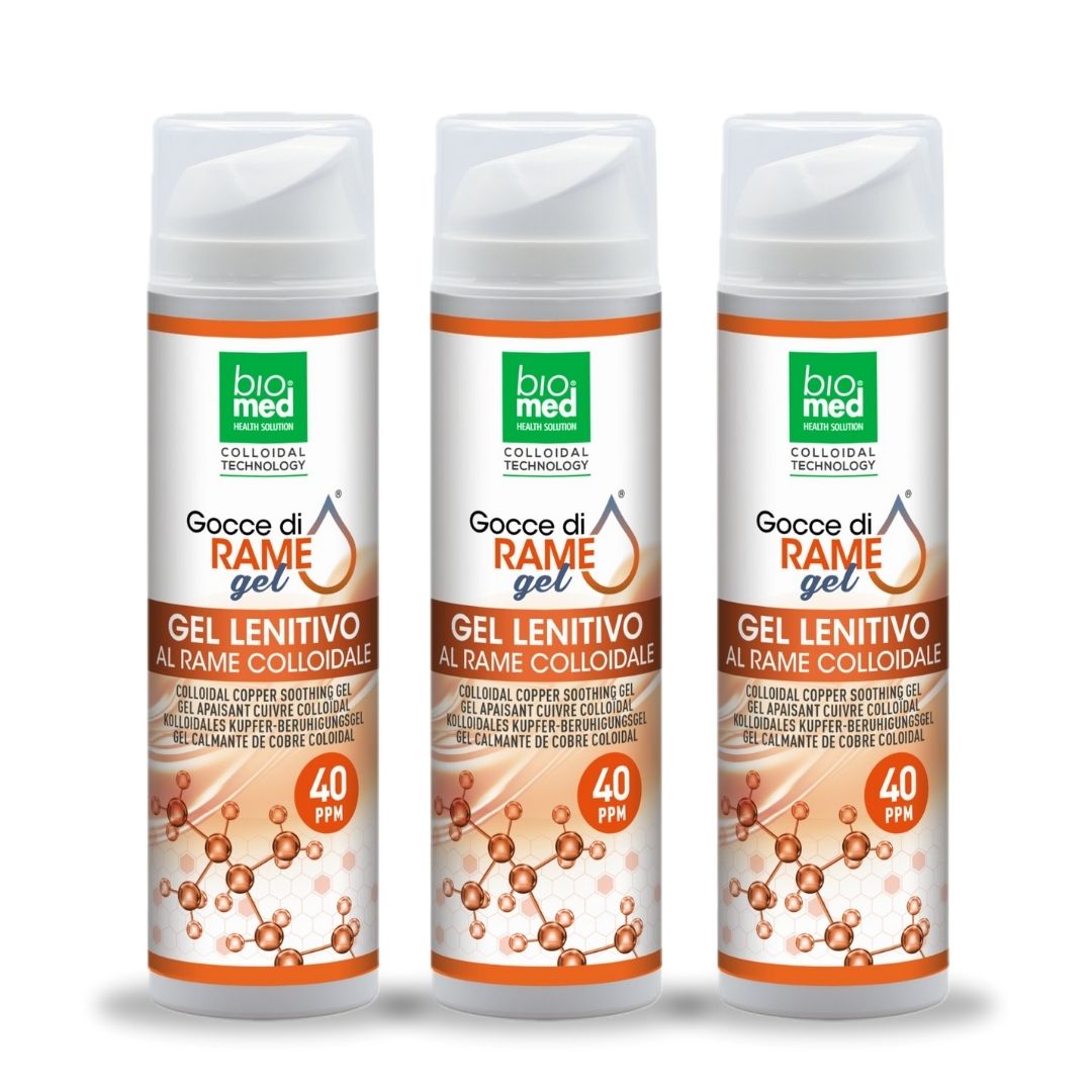 COBRE COLOIDAL ACTIVO - GEL CALMANTE BIOMADO - 200 ml. - 40 ppm