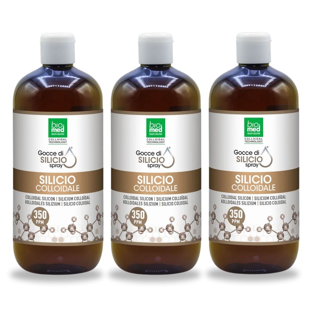 Silicio colloidale spray sublinguale 350 ppm - 500 ml - Biomed Colloidali - Sito Ufficiale - Acquista quì i tuoi colloidali Spray