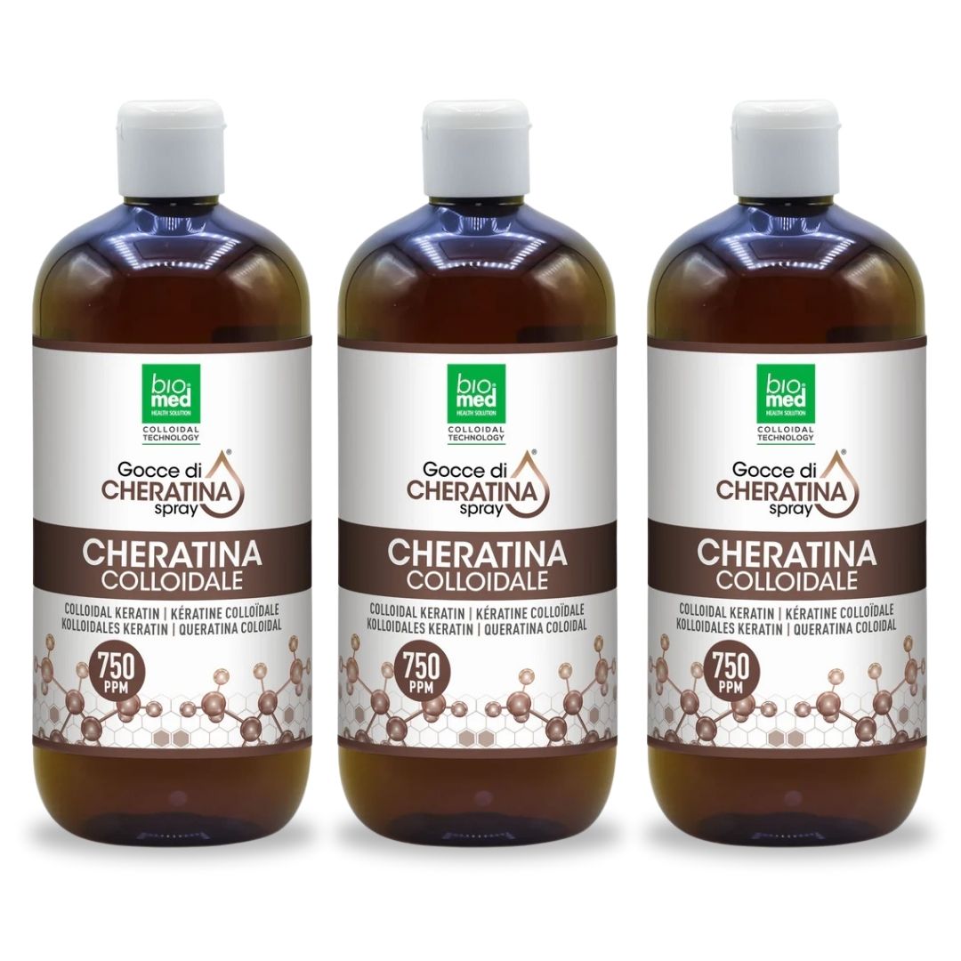 Cheratina colloidale spray sublinguale 750 ppm - 500 ml - Biomed Colloidali - Sito Ufficiale - Acquista quì i tuoi colloidali Spray