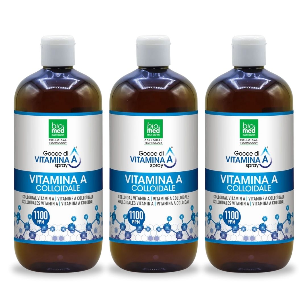 Vitamina A colloidale spray sublinguale 1100 ppm - 500 ml - Biomed Colloidali - Sito Ufficiale - Acquista quì i tuoi colloidali Spray