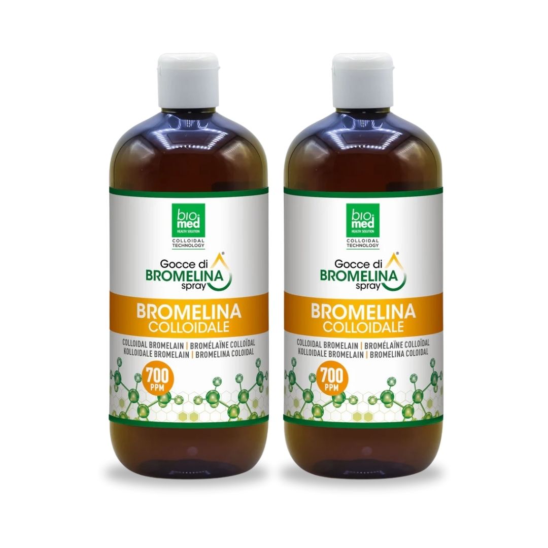 SPRAY SUBLINGUAL ACTIVO DE BROMELINA COLOIDAL - BIOMED - 500 ml. - 700 ppm