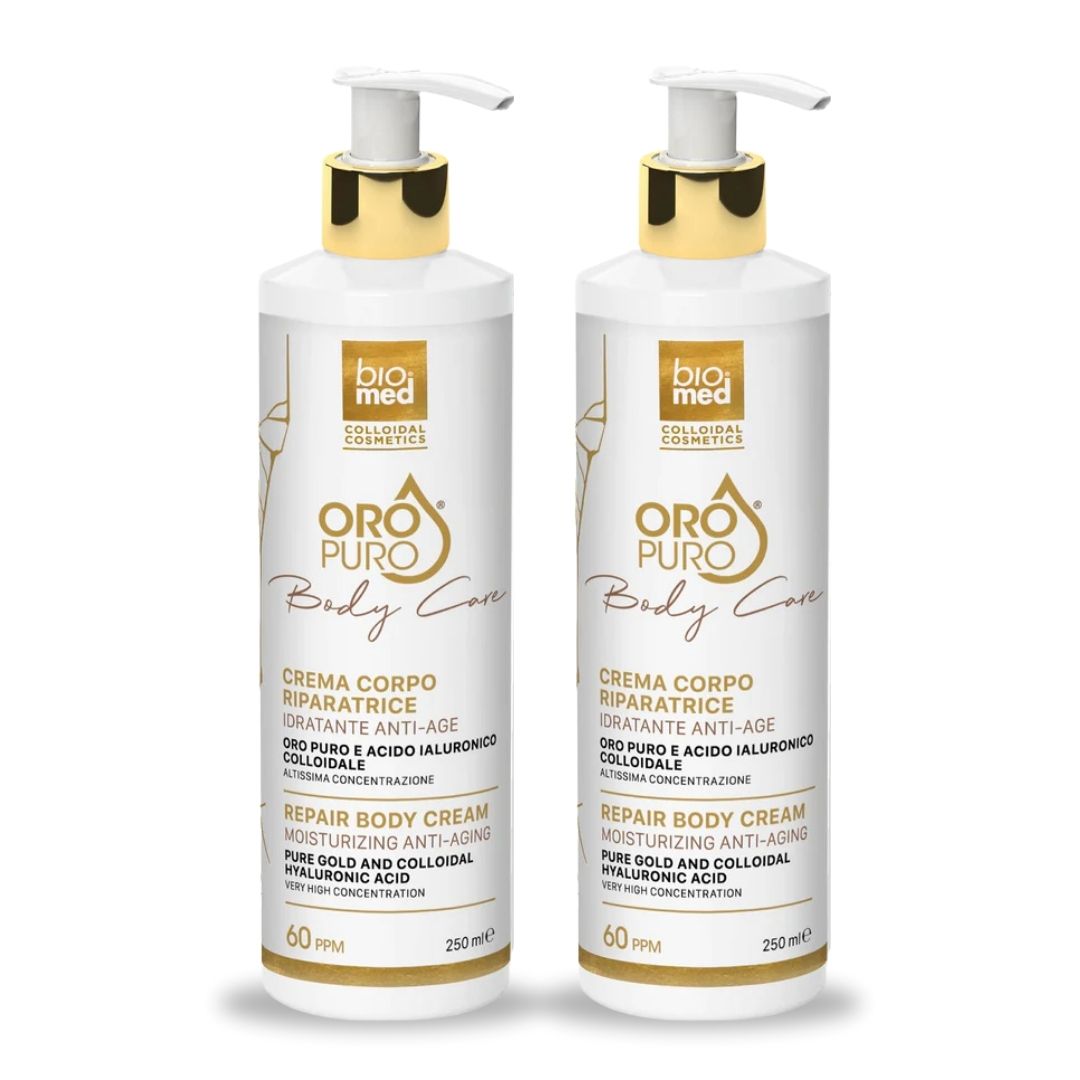 Crema Corpo Riparatrice all'Oro e Ialuronico 250 ml – La Tua Pelle, il Tuo Capolavoro