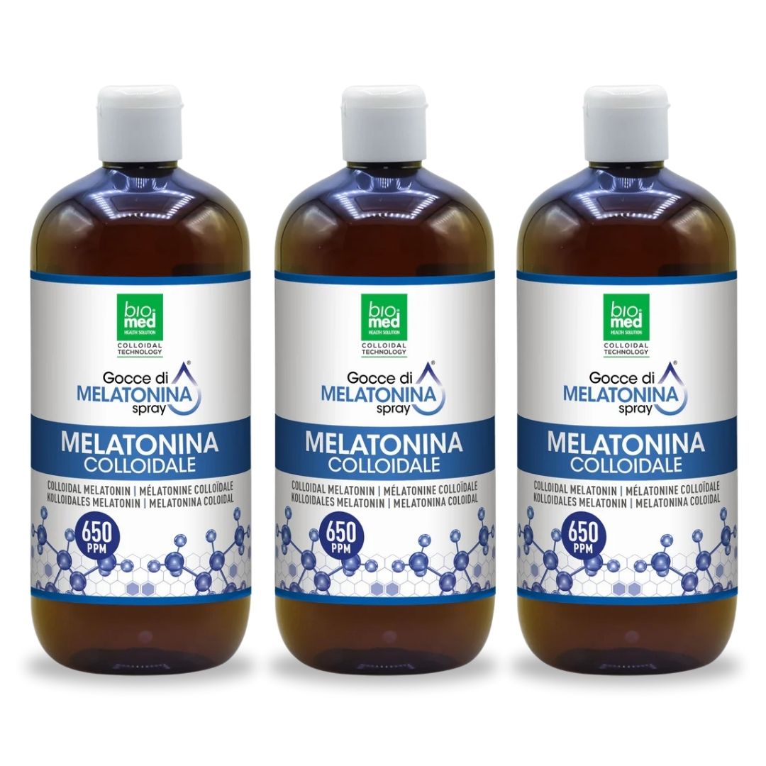BIOMED ACTIVE SPRAY SUBLINGUAL GOUTTES DE MÉLATONINE COLLOÏDALE - 500 ml. - 650 ppm
