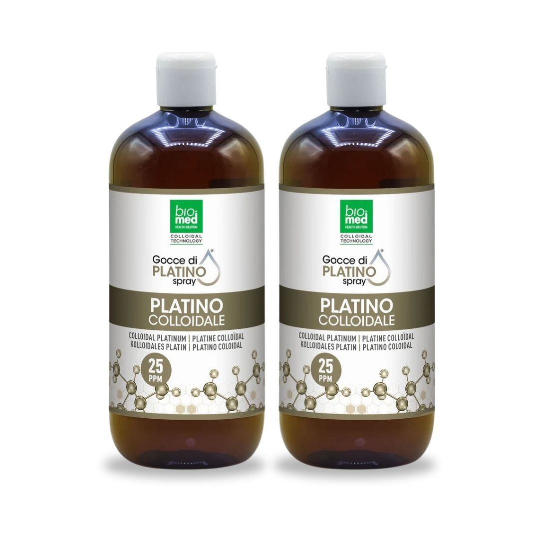 Confezione da 2 Platino spray sublinguale Biomed 500 ml