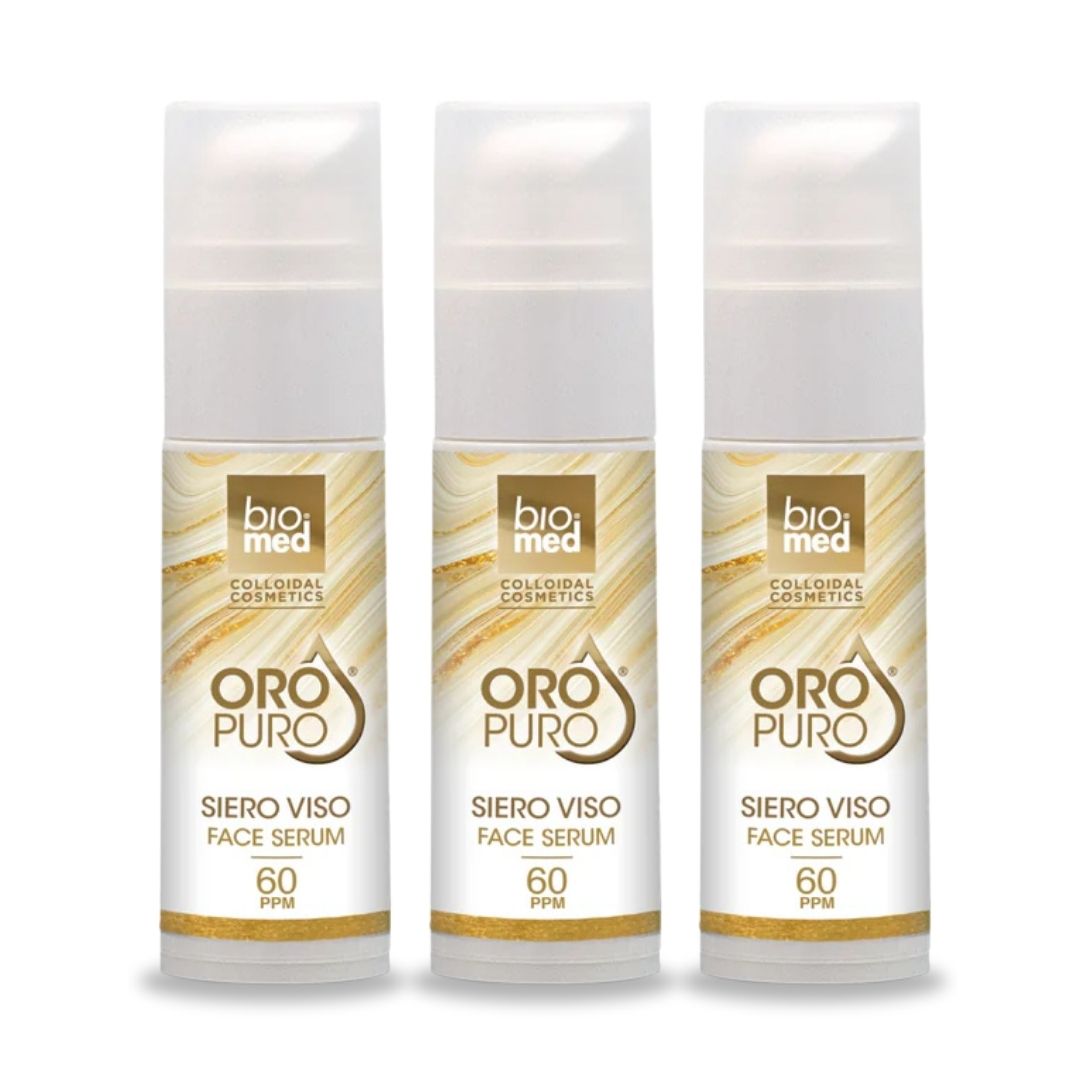 SERUM FACIAL REVITALIZANTE CON ORO COLOIDAL ACTIVO 60ppm - BIOMED 30ml