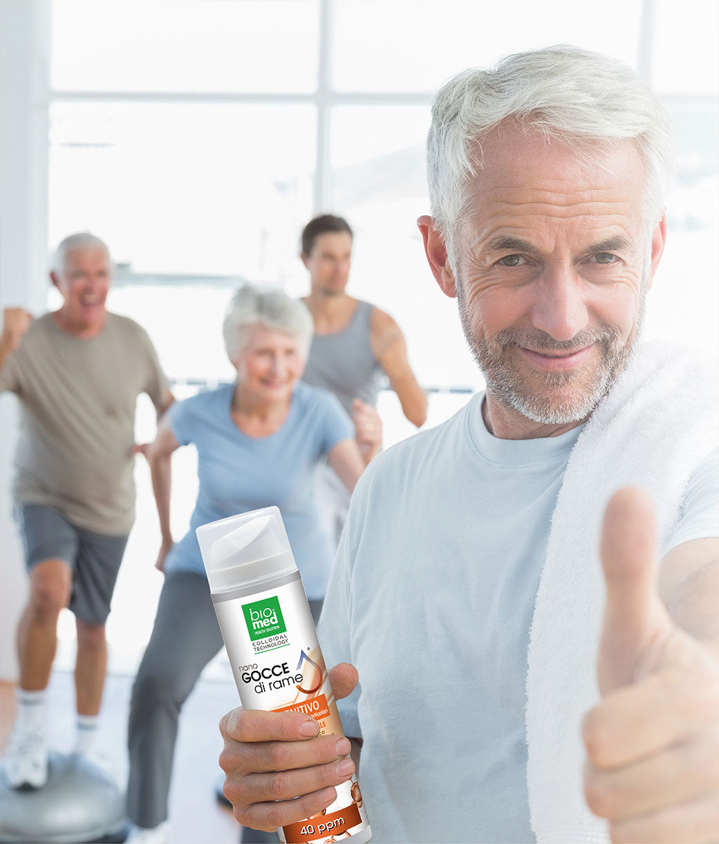 Aiuta l’apparato cardiovascolare, il sistema immunitario e il sistema nervoso RAME COLLOIDALE - GEL LENITIVO BIOMED - 200 ml. - 40 ppm