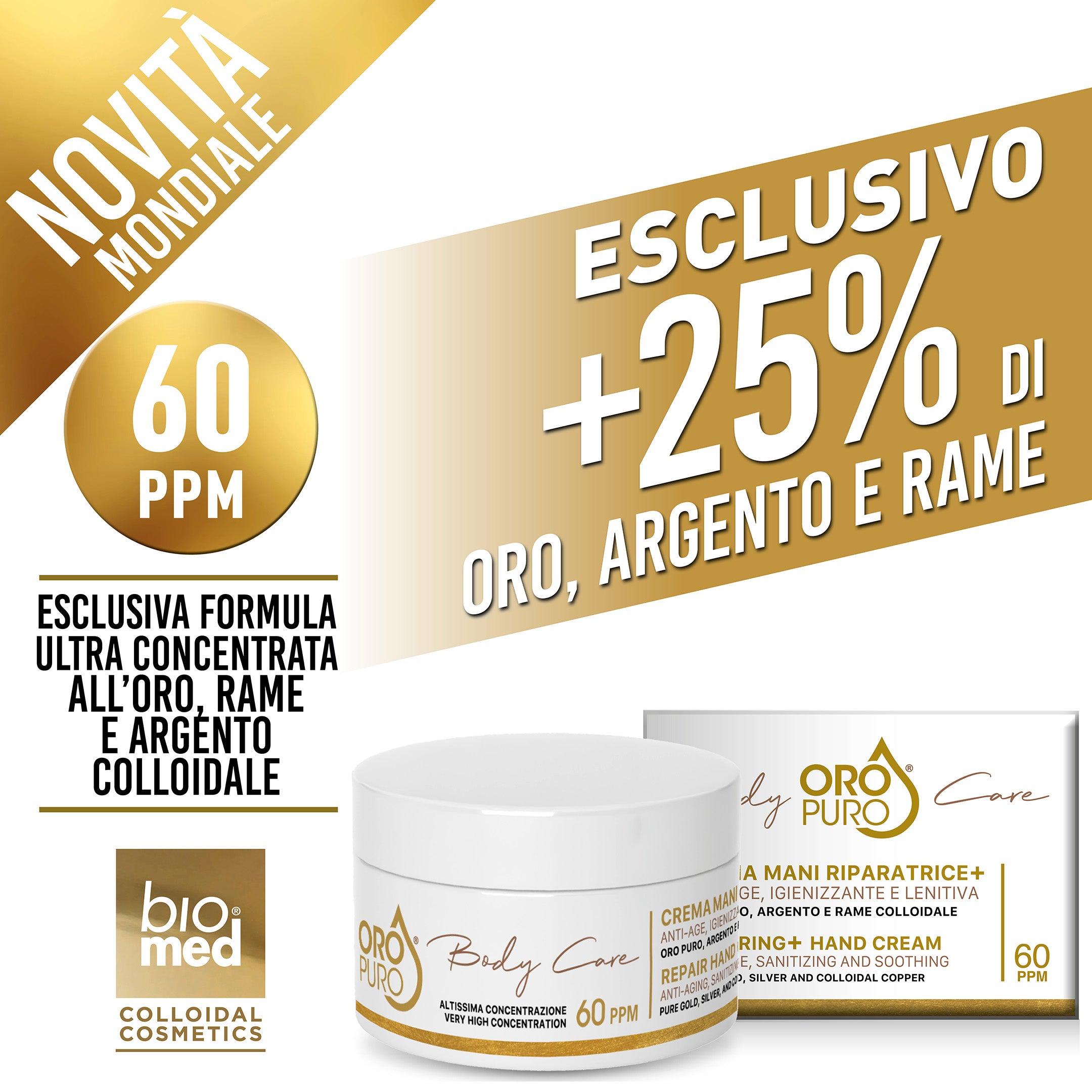 Crema Corpo Riparatrice all'Oro e Acido Ialuronico colloidali – La Tua Pelle, il Tuo Capolavoro