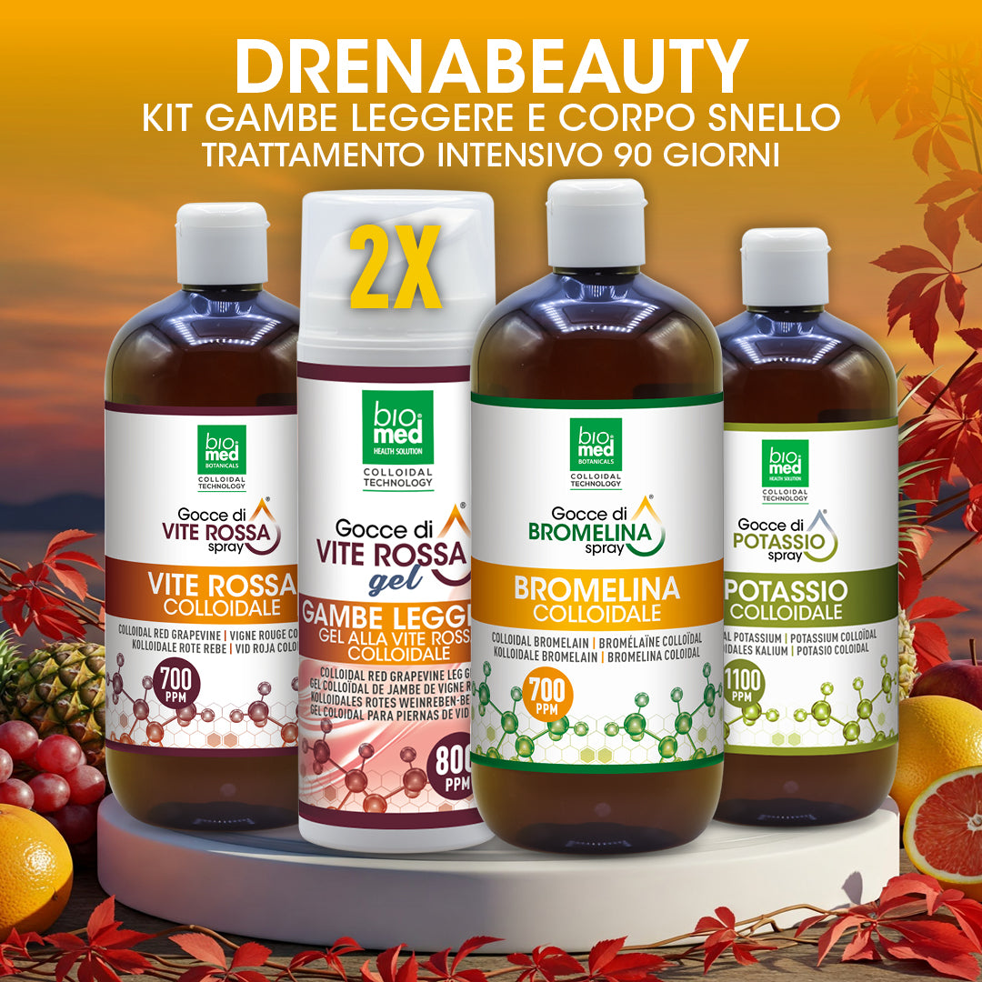 DRENABEAUTY ULTRA – Kit Gambe Leggere e Corpo Snello  Trattamento 90 Giorni