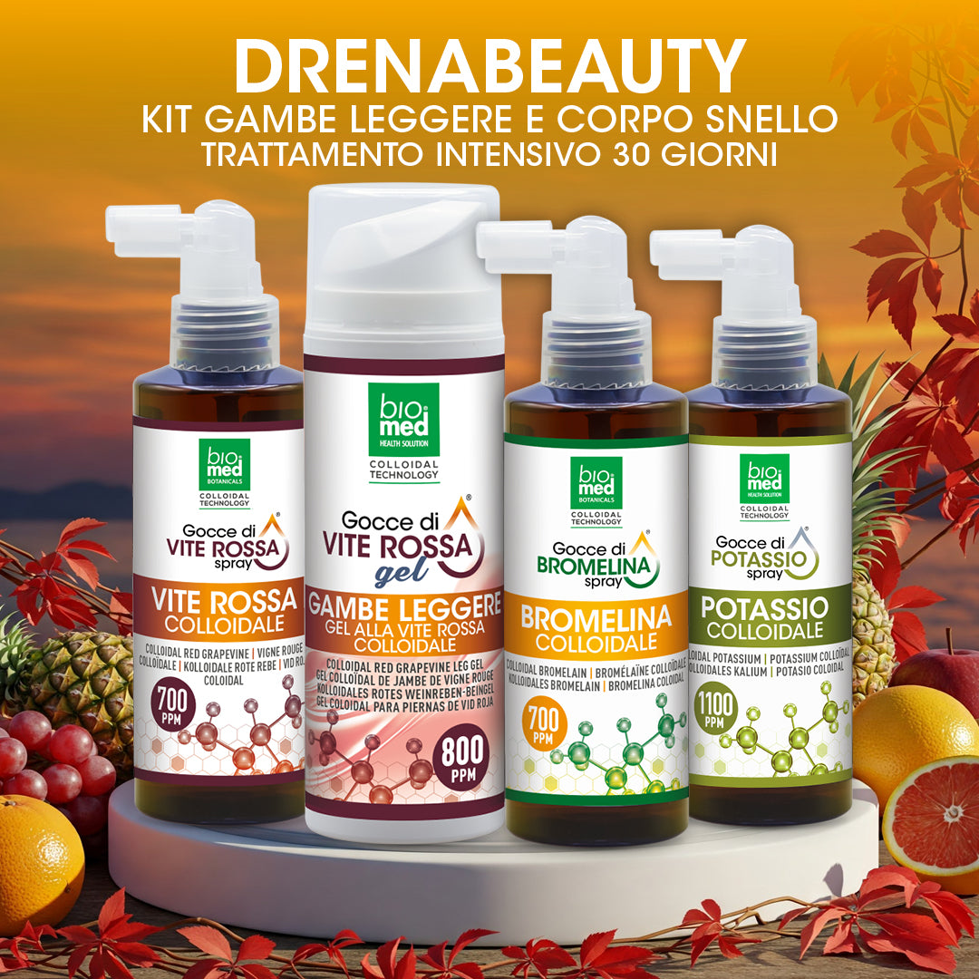 DRENABEAUTY – Kit Gambe Leggere e Corpo Snello  Trattamento Intensivo 30 Giorni