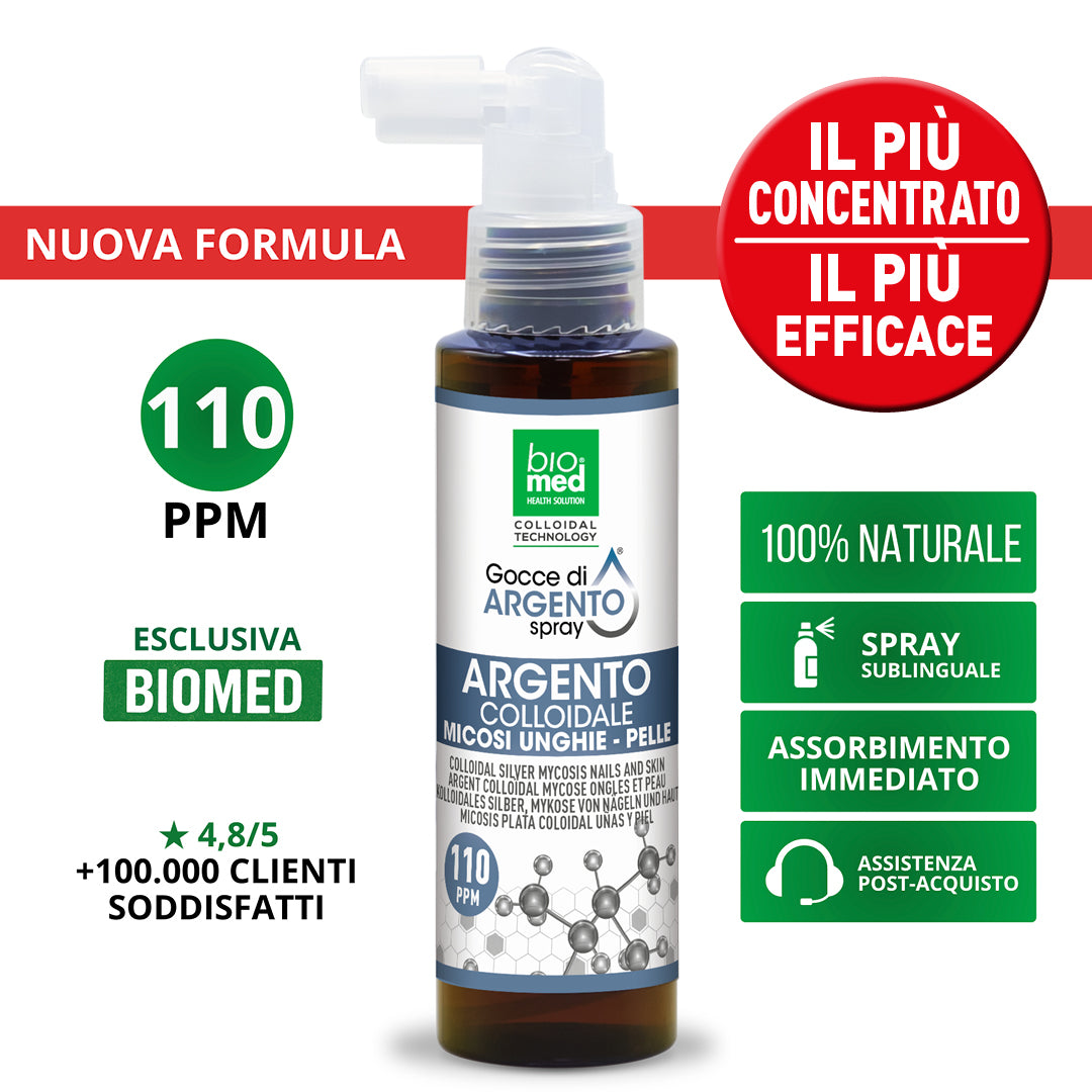 GAMMA ARGENTO ATTIVO - Ultra Concentrato - BIOMED - Biomed Colloidali - Sito Ufficiale - Acquista quì i tuoi colloidali Spray