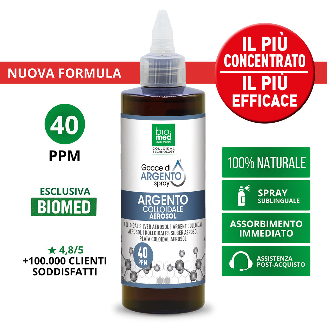 GAMMA ARGENTO ATTIVO - Ultra Concentrato - BIOMED - Biomed Colloidali - Sito Ufficiale - Acquista quì i tuoi colloidali Spray