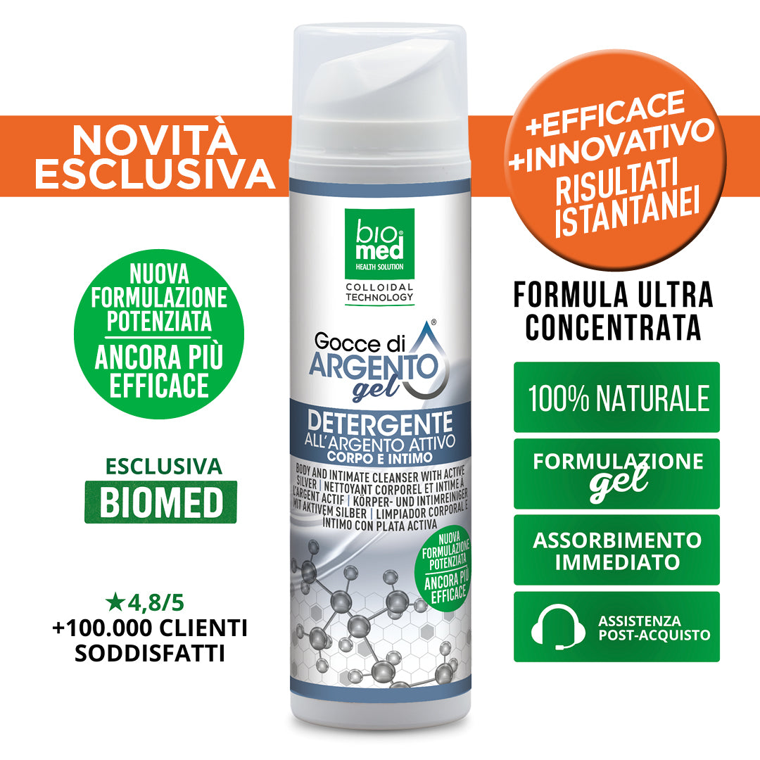 GAMMA ARGENTO ATTIVO - Ultra Concentrato - BIOMED - Biomed Colloidali - Sito Ufficiale - Acquista quì i tuoi colloidali Spray