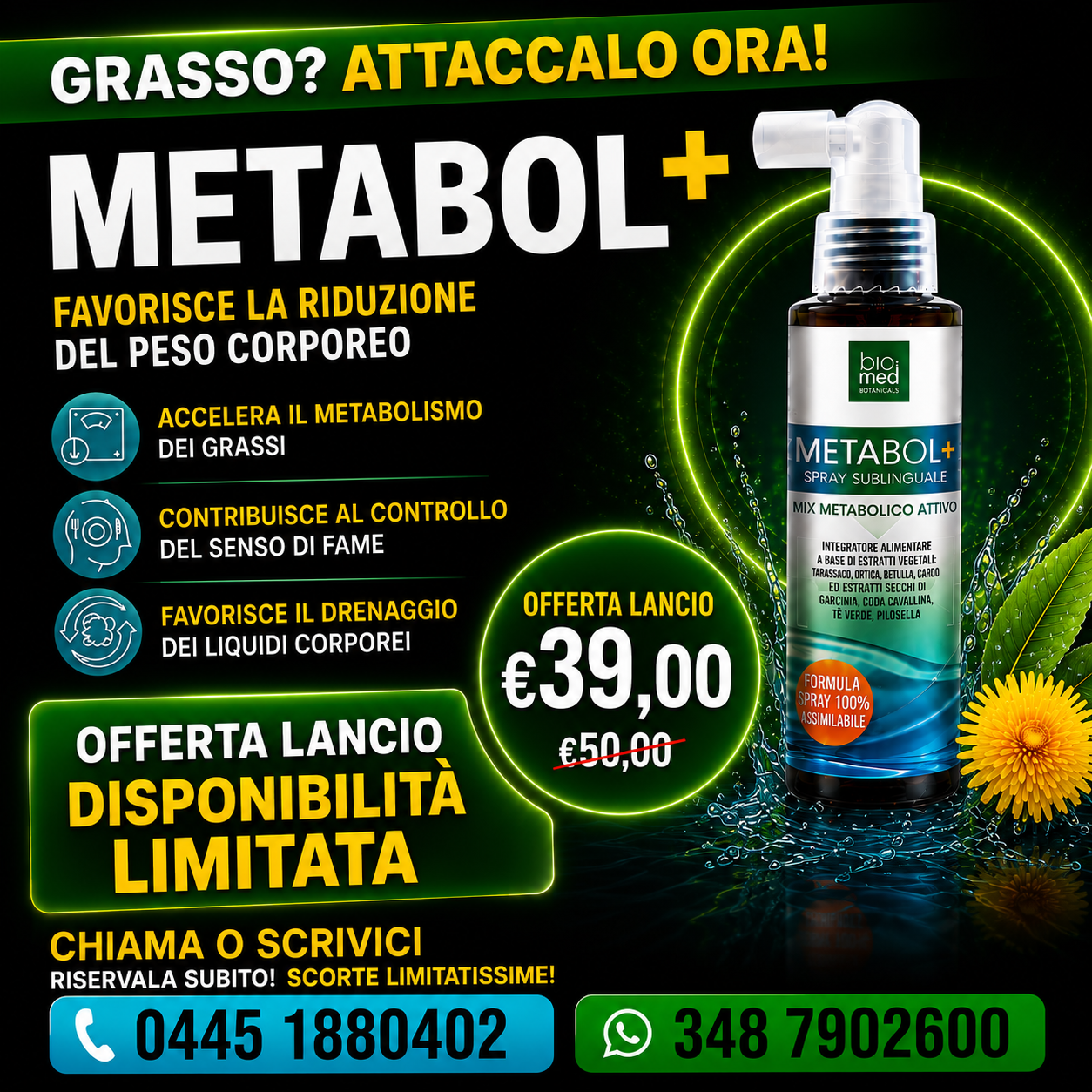 METABOL+ Spray Sublinguale 100 ml